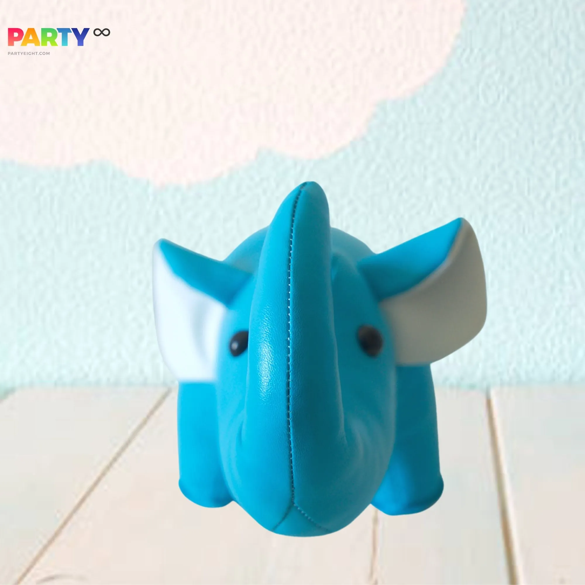 Adorable Blue Elephant Animal Shaped Styling Bookend and Door Shield Nursery Decoration