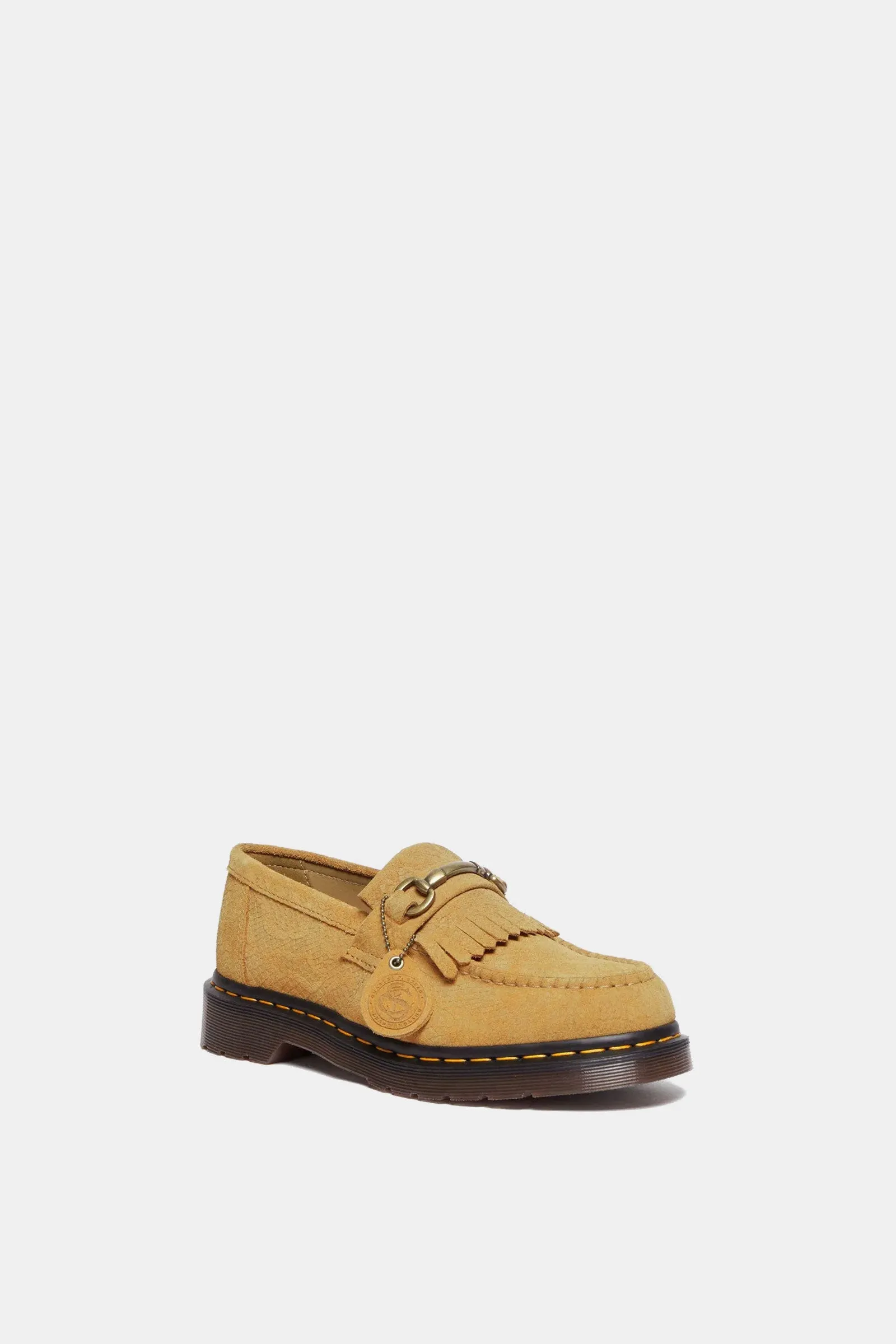 Adrian Snaffle Repello Emboss Suede Kiltie Loafers