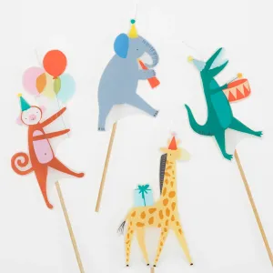 Animal Parade Party Candles x 4