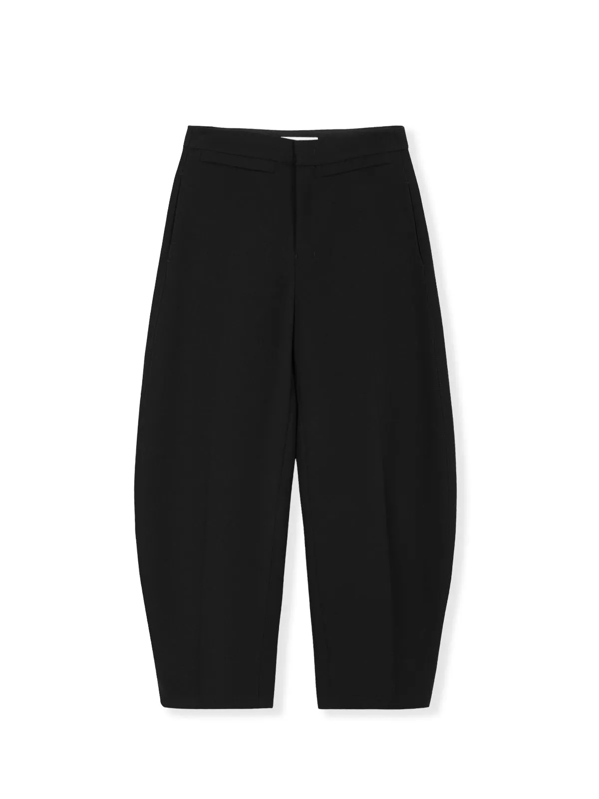 ASOBIO Mid-Rise Barrel-Leg Off-Duty Pant
