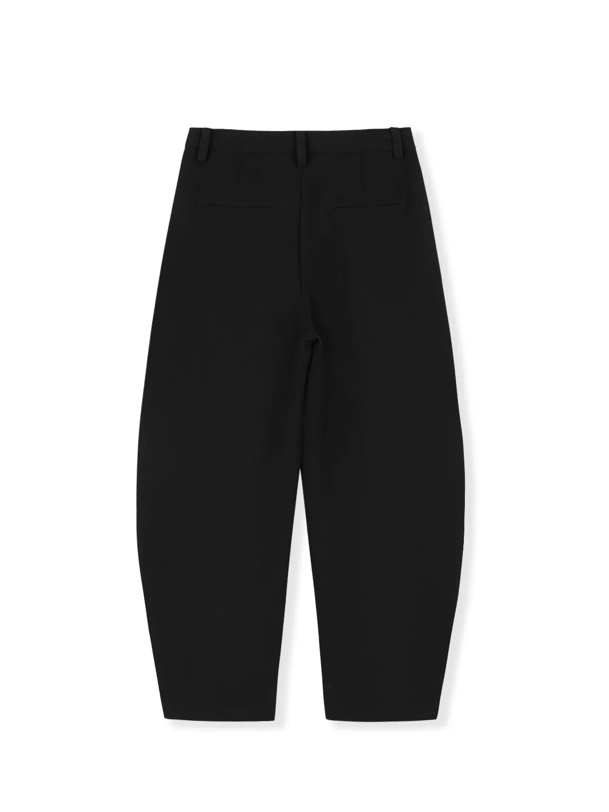 ASOBIO Mid-Rise Barrel-Leg Off-Duty Pant