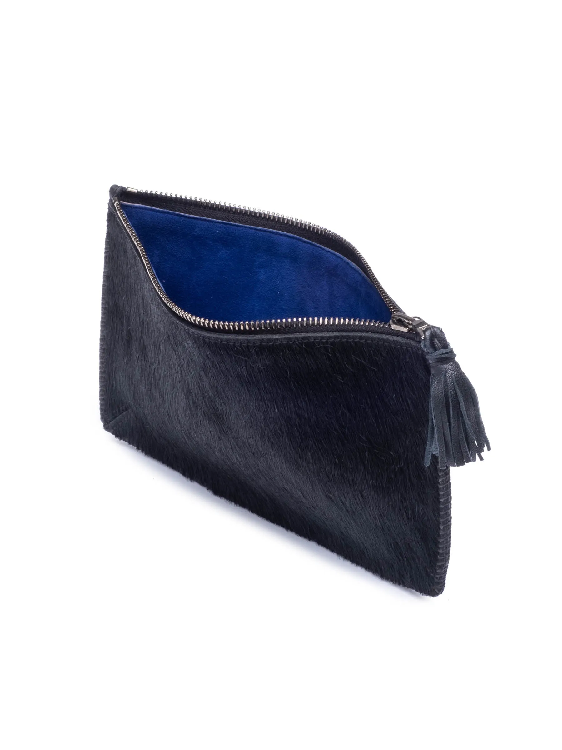 Black Pony Hair Pouch