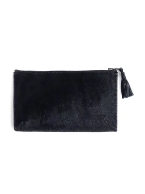 Black Pony Hair Pouch