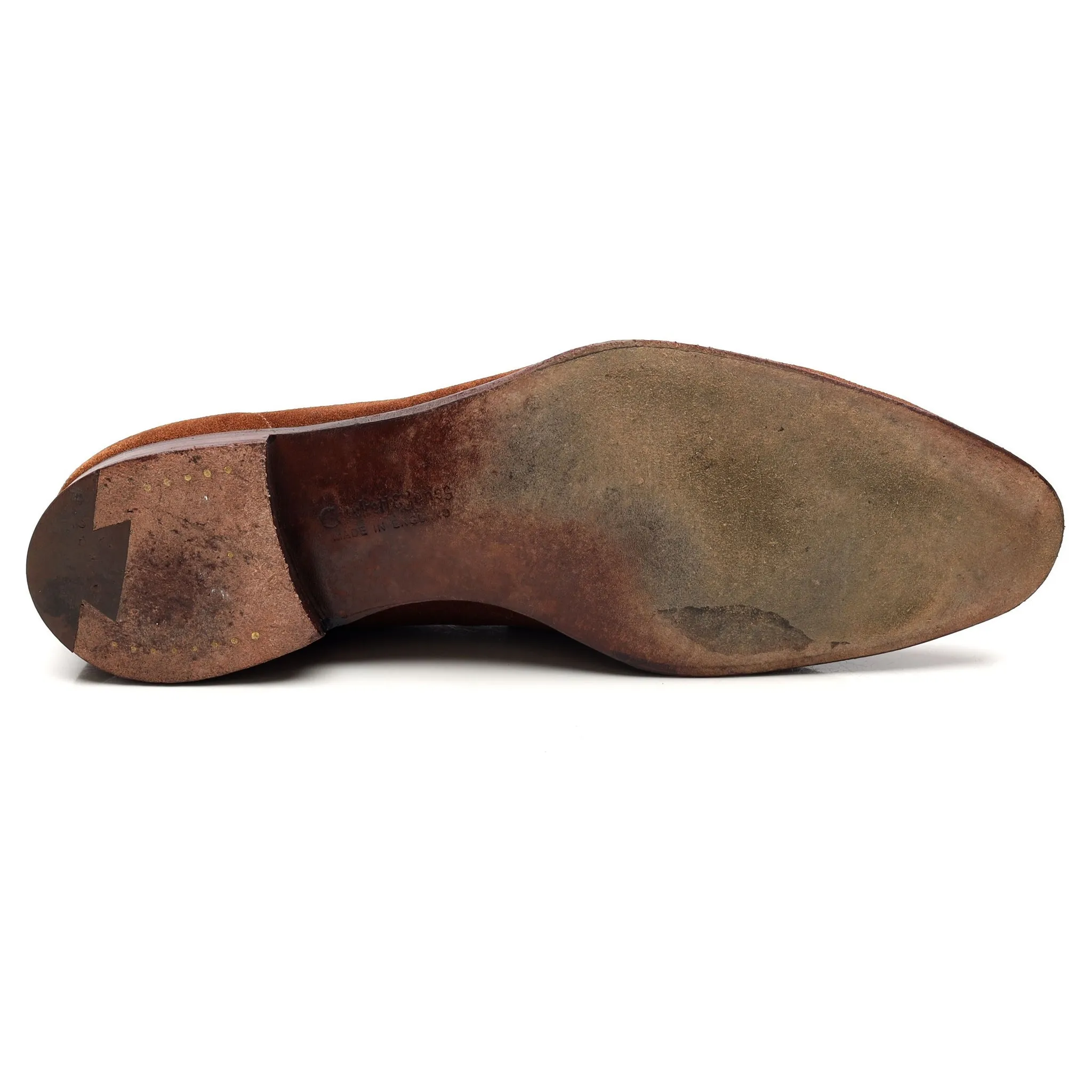 'Cadogan' Brown Suede Loafers UK 8 E