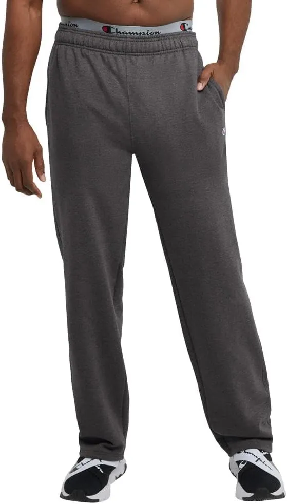 Champion Men??s Sweatpants, Powerblend, Fleece Open-Bottom Sweatpants for Men (Reg. or Big & Tall)