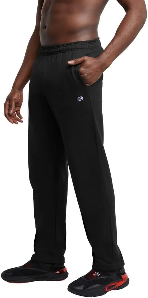 Champion Men??s Sweatpants, Powerblend, Fleece Open-Bottom Sweatpants for Men (Reg. or Big & Tall)