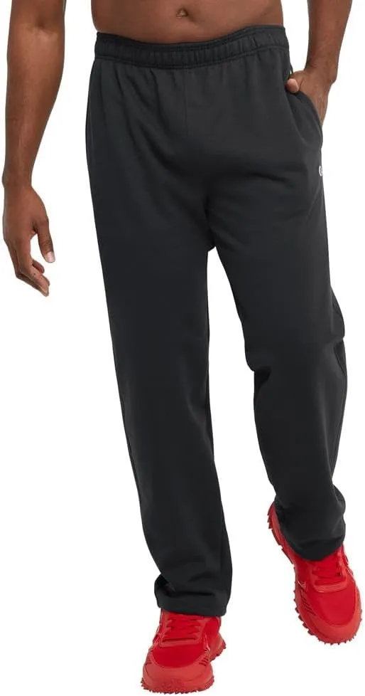 Champion Men??s Sweatpants, Powerblend, Fleece Open-Bottom Sweatpants for Men (Reg. or Big & Tall)