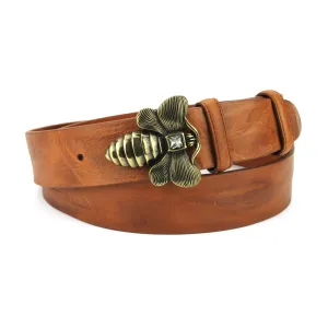 Chestnut Vintage Feel Bee Belt
