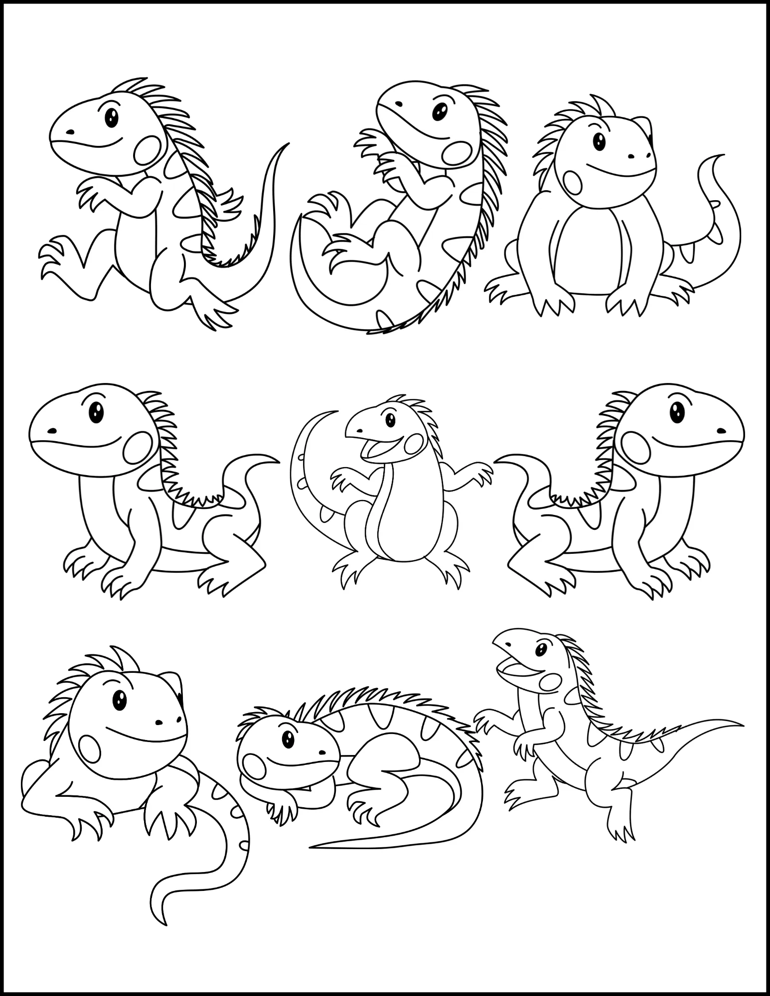 Cute Animals: Printable Coloring Book – Kittens, Ducklings, Foxes, and More!