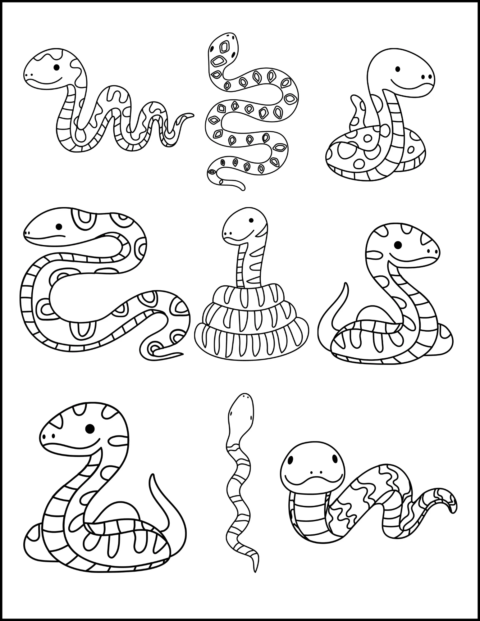 Cute Animals: Printable Coloring Book – Kittens, Ducklings, Foxes, and More!