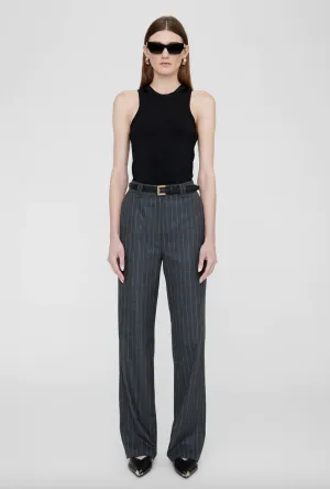 DREW PANT GREY PINSTRIPE - 10 & 12
