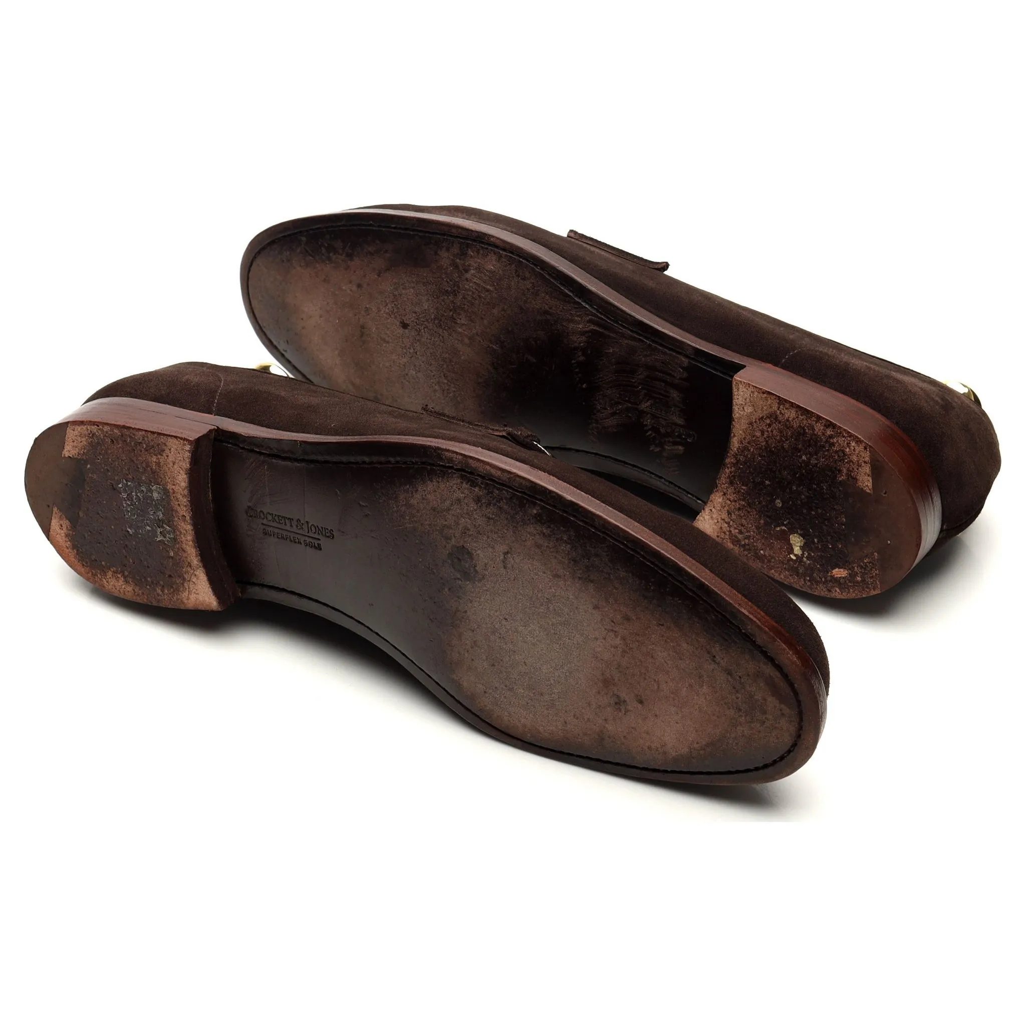 'Finchley 2' Dark Brown Suede Horse-bit Loafer UK 9.5 E