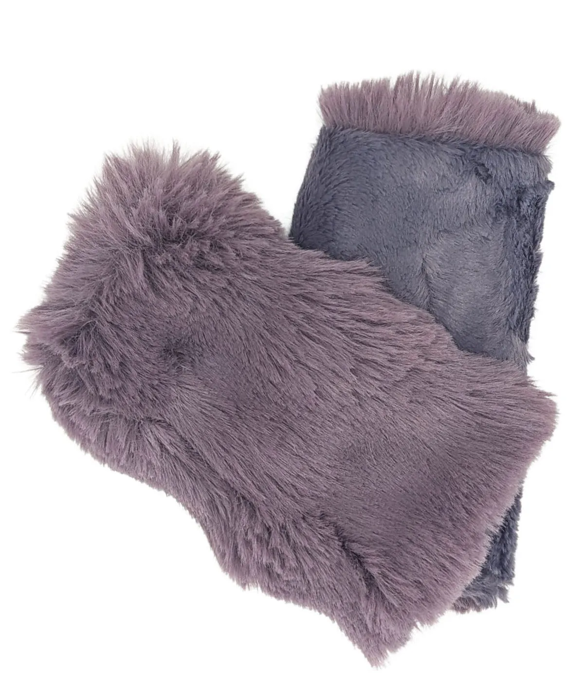 Fingerless / Texting Gloves, Reversible - Enchanted Dreams Faux Fur