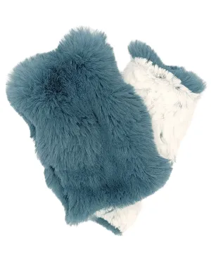 Fingerless / Texting Gloves, Reversible - Enchanted Dreams Faux Fur