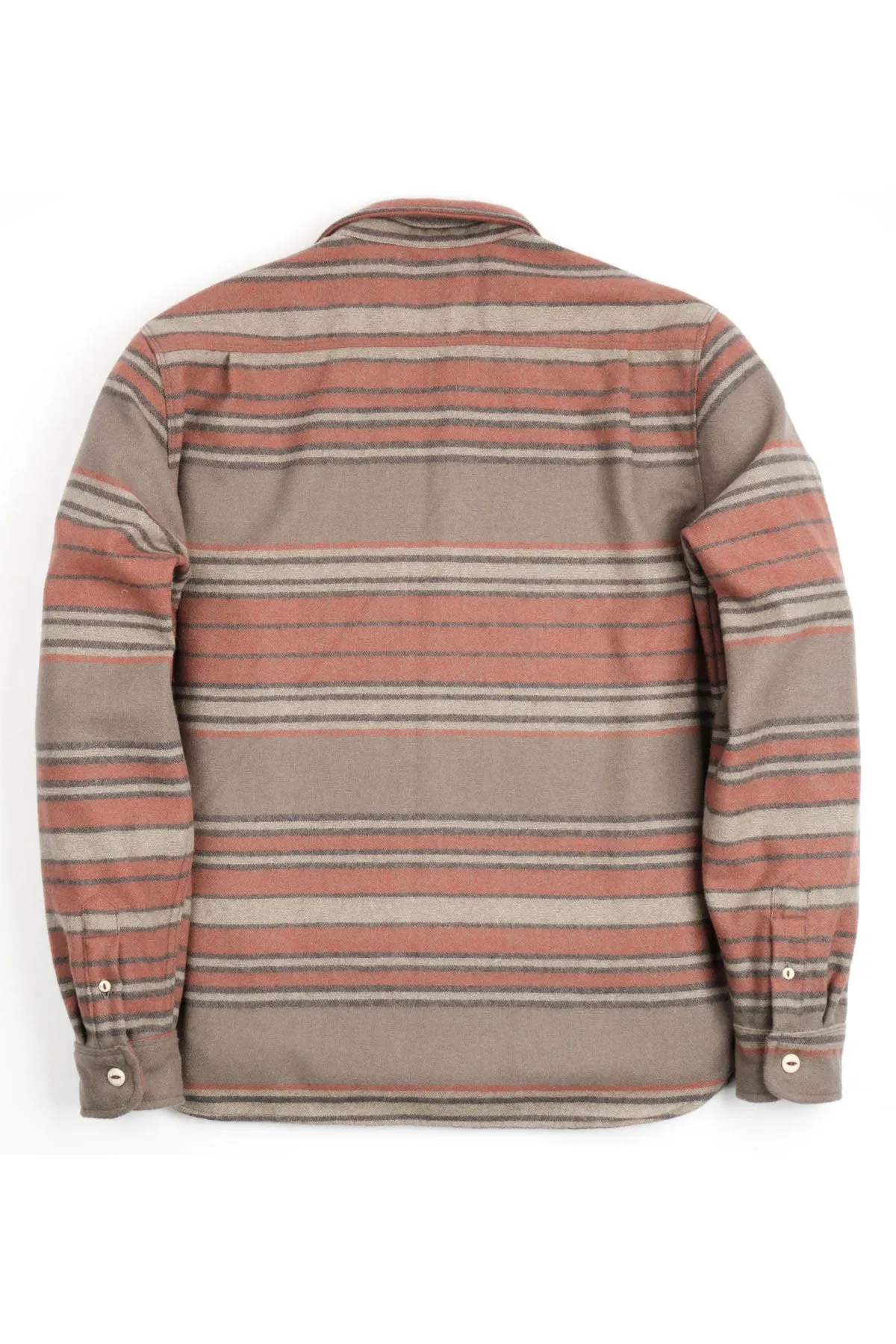 Freenote Cloth - Alta Cedar Stripe Wool Overshirt