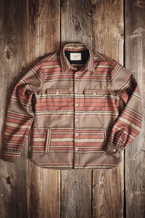 Freenote Cloth - Alta Cedar Stripe Wool Overshirt
