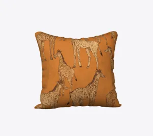 Grazing Giraffe Animal Throw Pillow Cover