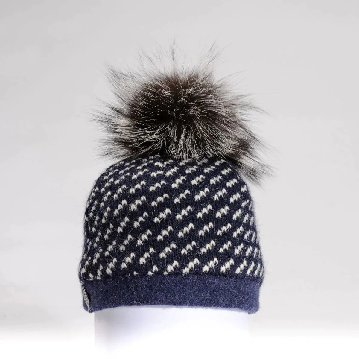 Harricana Bexley Sweater Beanie w/ Fur Pom 2023