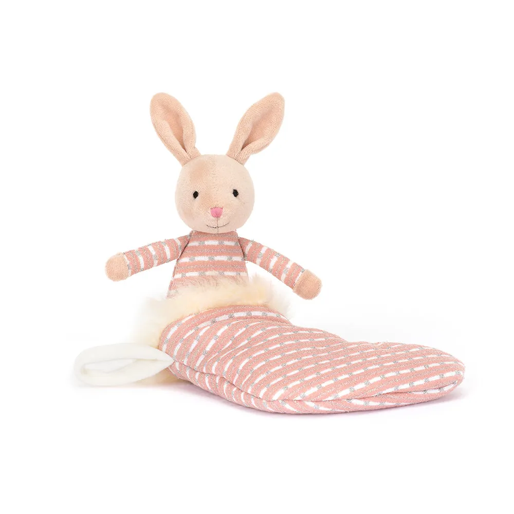 Jellycat - Pink Shimmer Stocking Bunny