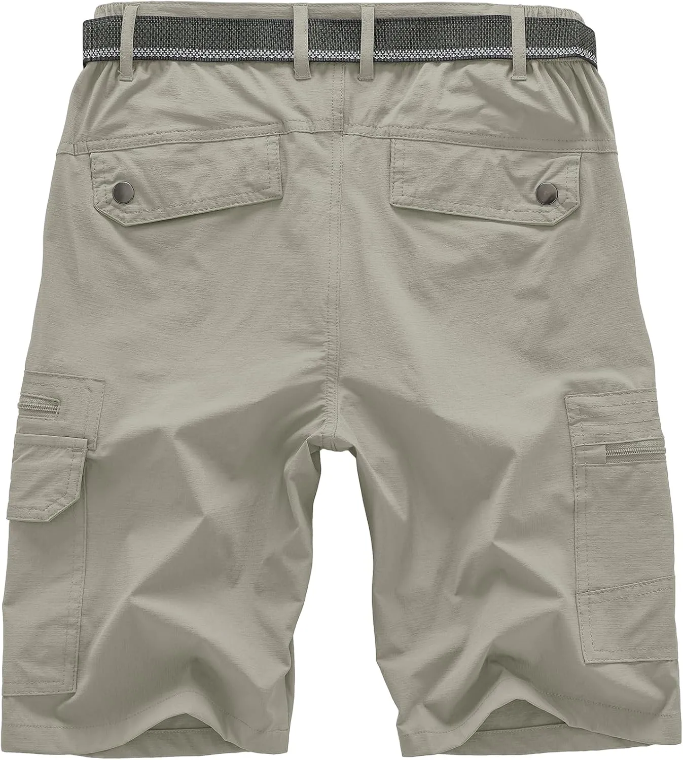 Jessie Kidden Mens Outdoor Casual Expandable Waist Lightweight Water Resistant Quick Dry Fishing Hiking Shorts