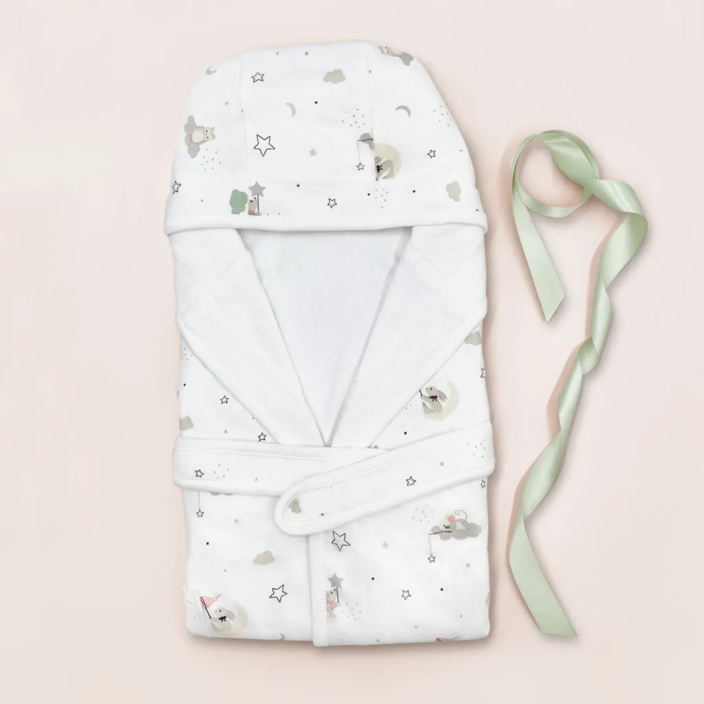 Little Love Cotton Baby Bathrobe Size 0-12 Months