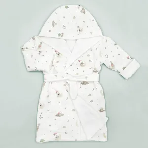 Little Love Cotton Baby Bathrobe Size 0-12 Months