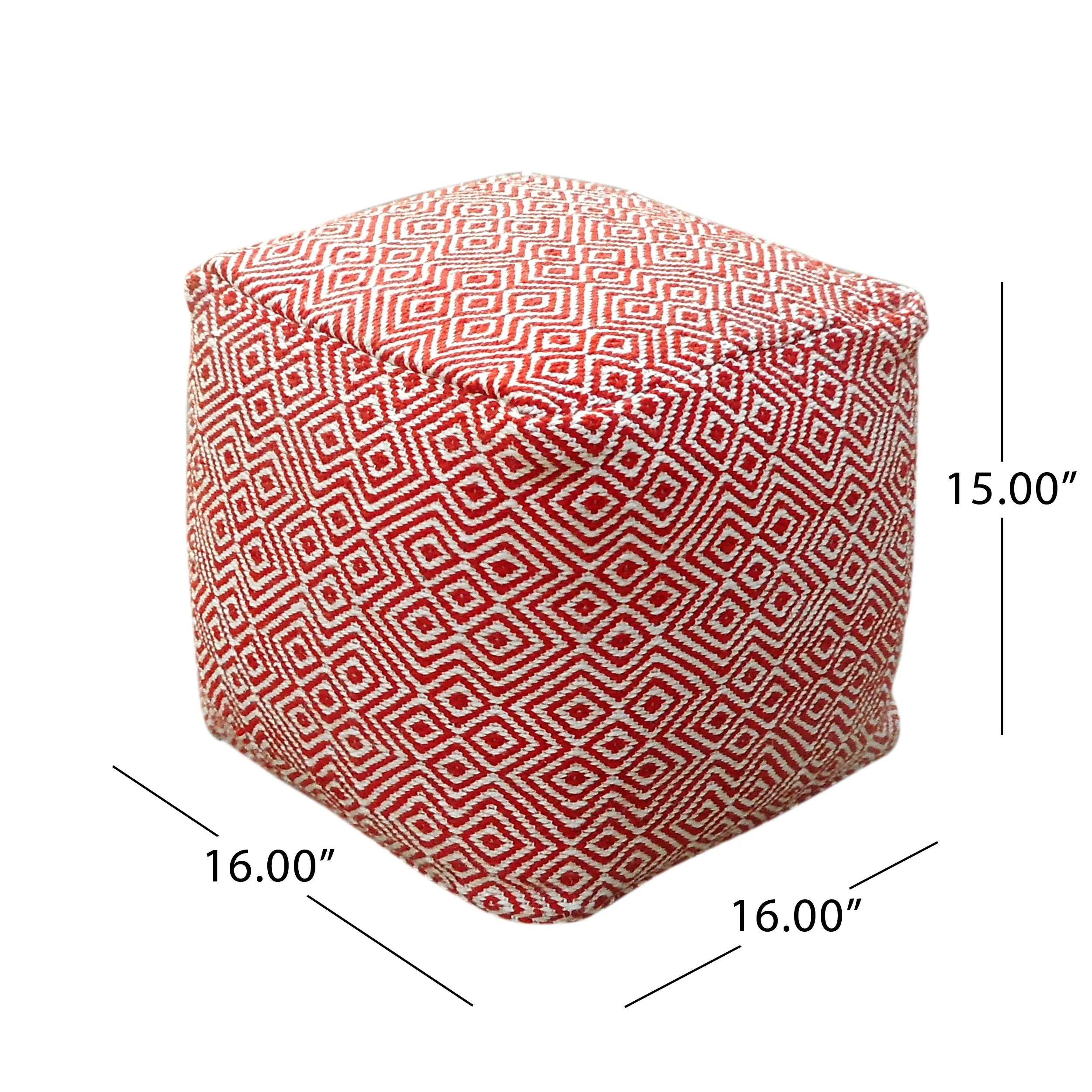 Martos Outdoor/Indoor Modern Boho Pouf