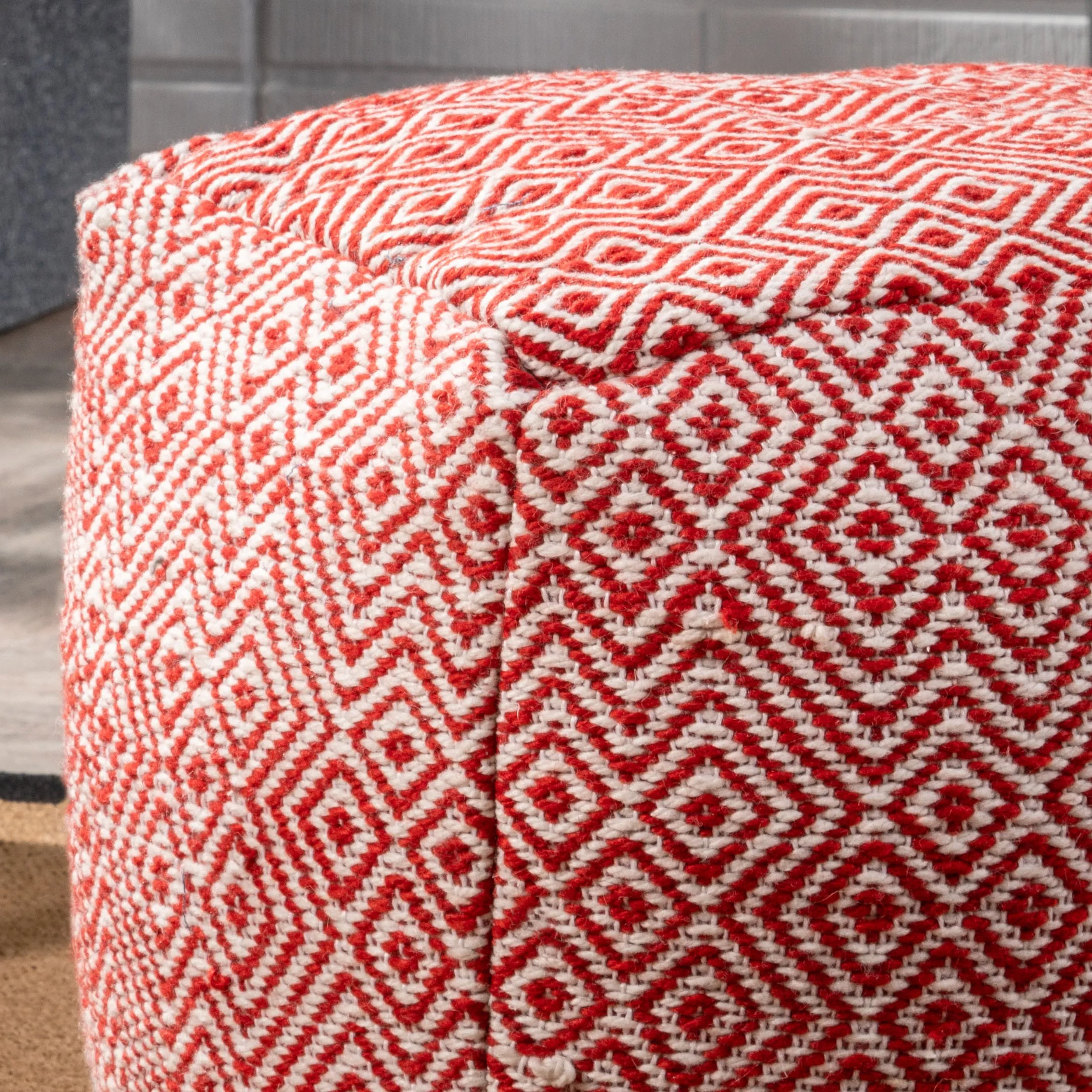 Martos Outdoor/Indoor Modern Boho Pouf