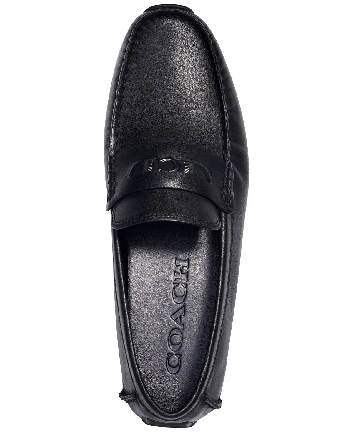 Men's Leather C Driver with COACH Coins