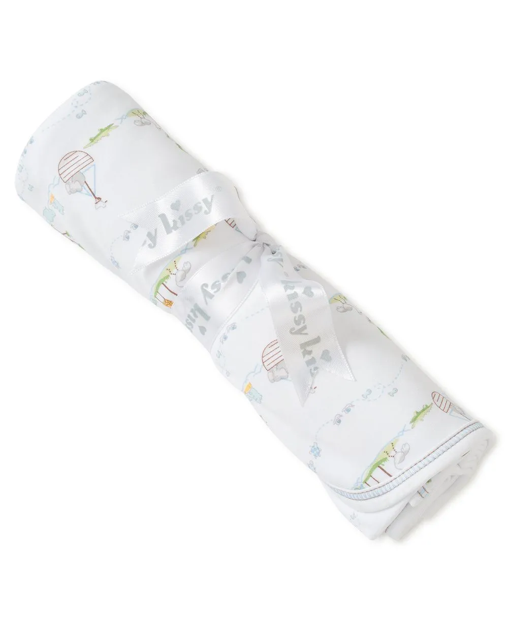 Noah's Ark Blue Blanket