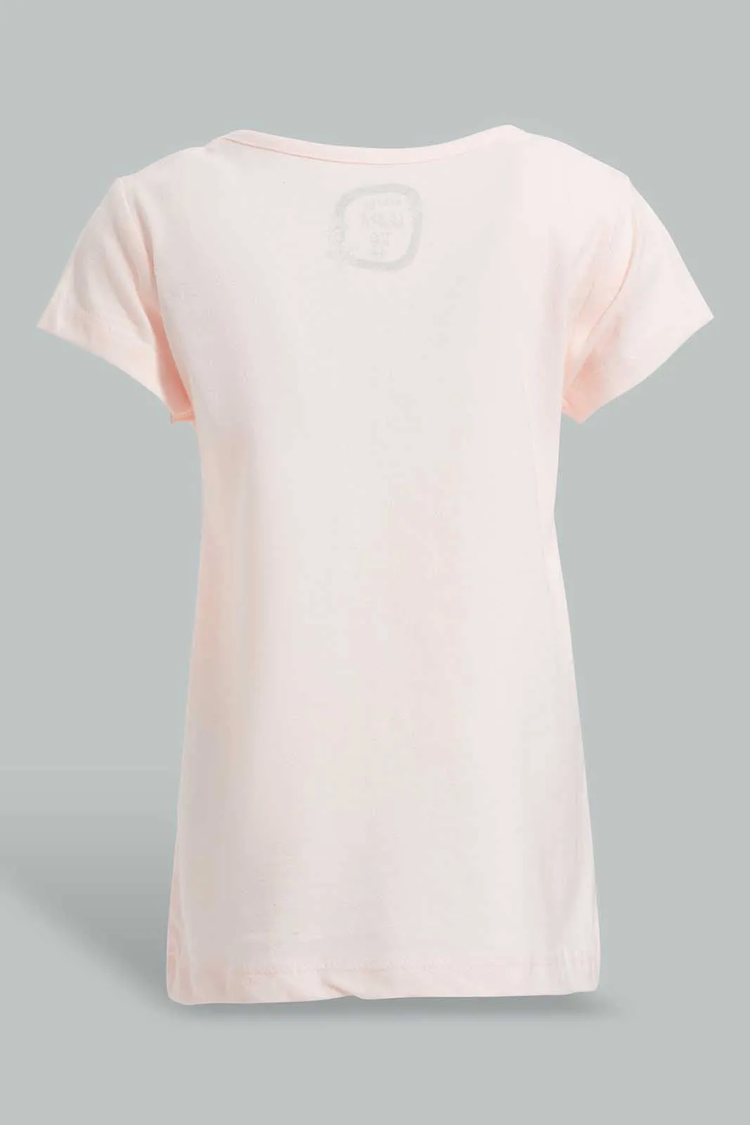 Peach Candies Print T-Shirt For Baby Girls