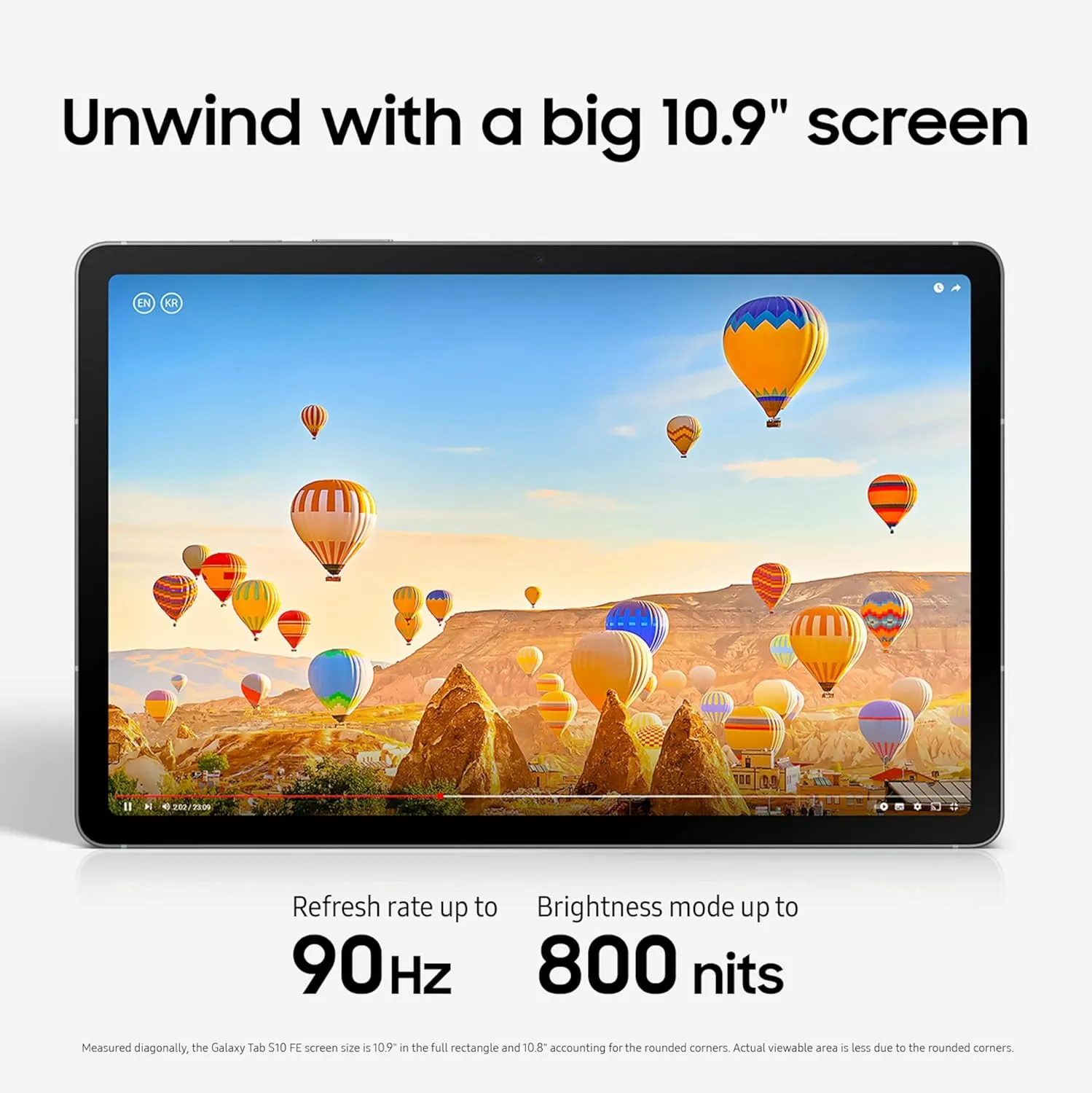 SAMSUNG Galaxy Tab S10 FE 128GB WiFi Android Tablet, Large Display, Long Battery Life, Powerful Processor, S Pen, Expandable Storage, US Version, 2025, 2 Yr Manufacturer Warranty, Blue