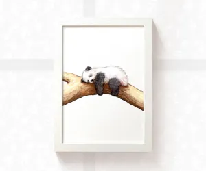 Sleeping Panda Nursery Print