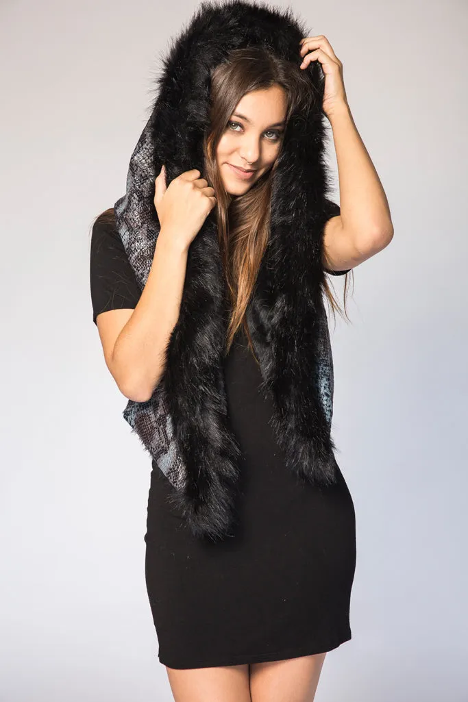 Snake Skin Chou Chou Hood