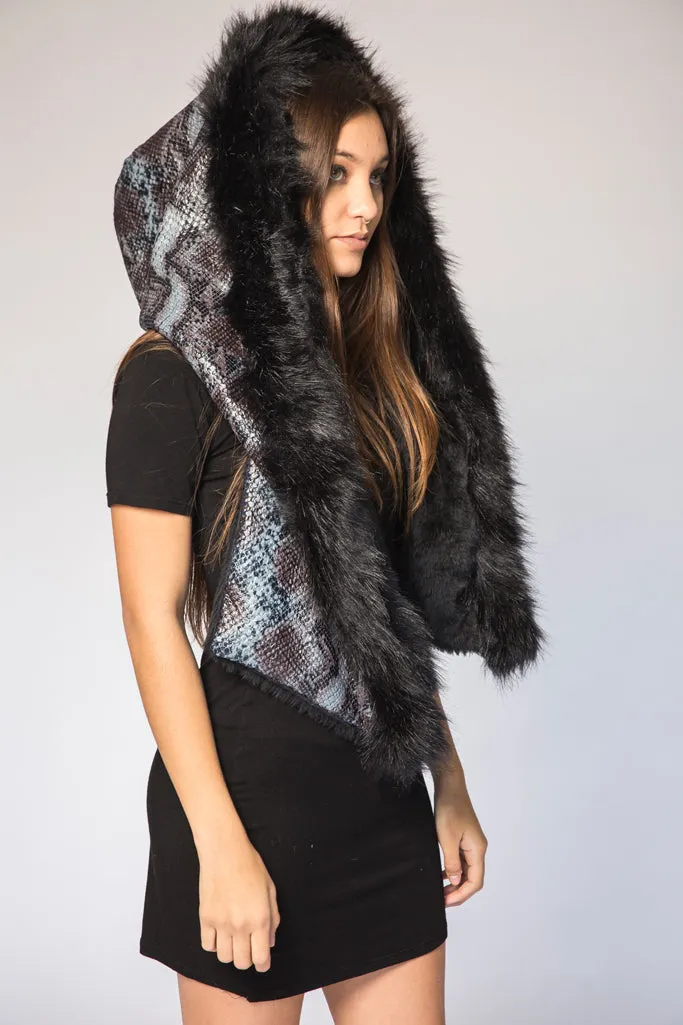 Snake Skin Chou Chou Hood