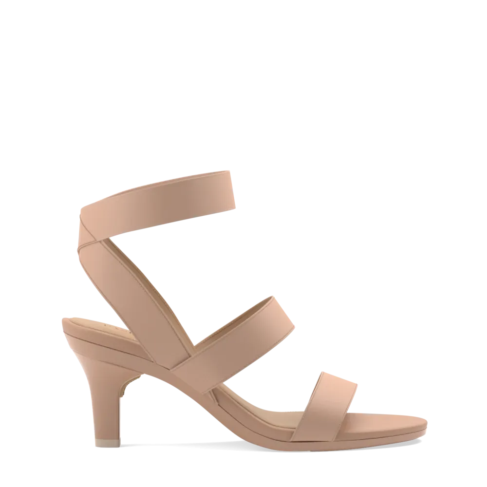 The Adrianna - Latte   Stiletto Heel Kit 3 Latte
