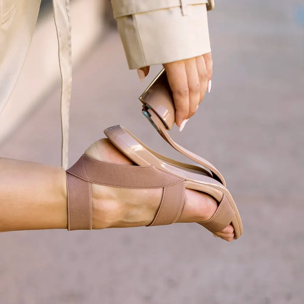 The Adrianna - Latte   Stiletto Heel Kit 3 Latte