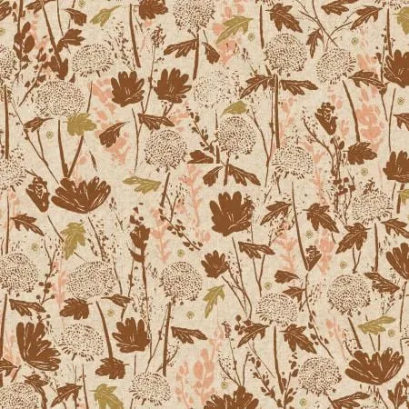 Wander Field in Clay - CANVAS - Summer Folk - Cotton   Steel